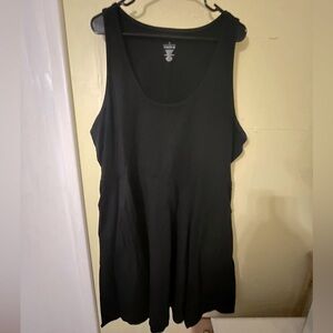 Black A-line tank dress